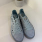 ESPADRILLAS CAFENOIR IN PELLE SCAMOSCIATA CELESTE