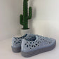 ESPADRILLAS CAFENOIR IN PELLE SCAMOSCIATA CELESTE