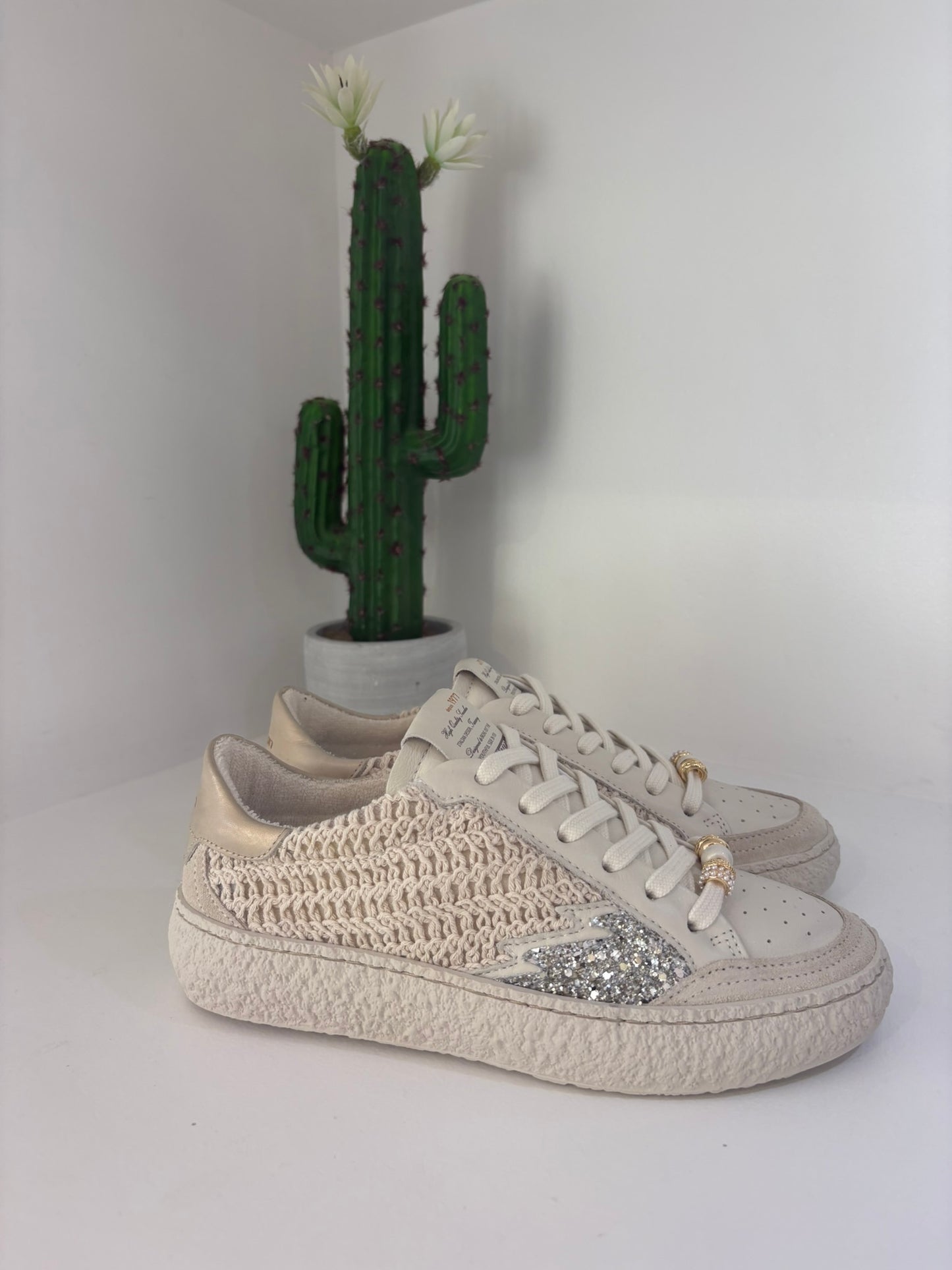 SNEAKER STOKTON MACRAME E STRASS
