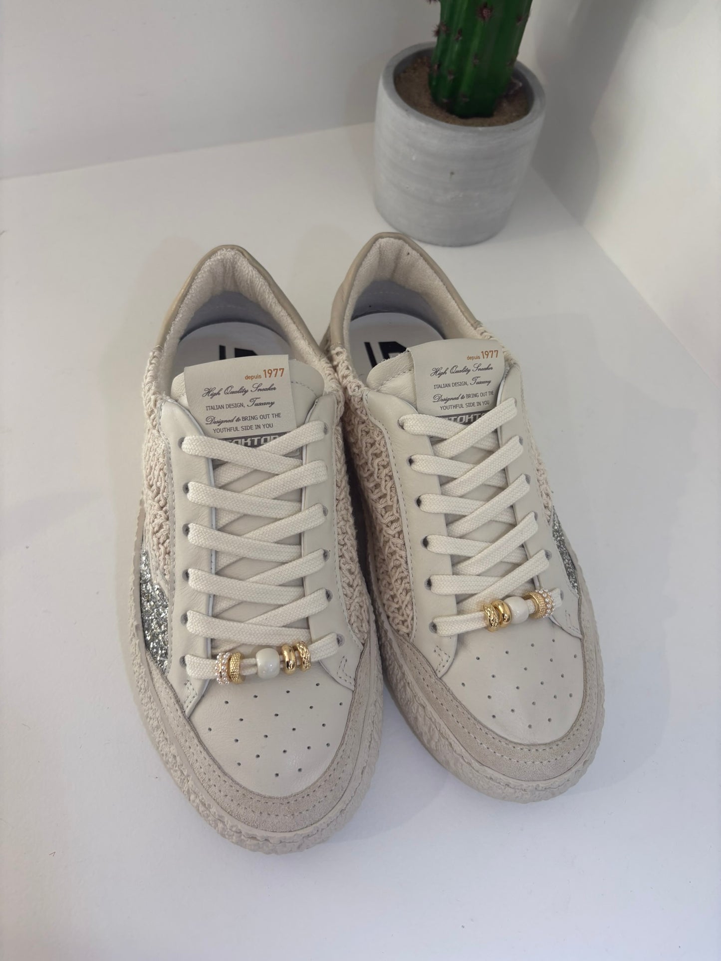SNEAKER STOKTON MACRAME E STRASS