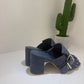 SABOAT APE PAZZA IN PELLE SCAMOSCIATA CELESTE