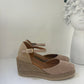 ESPADRILLAS UNISA IN VERA SCAMOSCIATA NUDE TACCO 7
