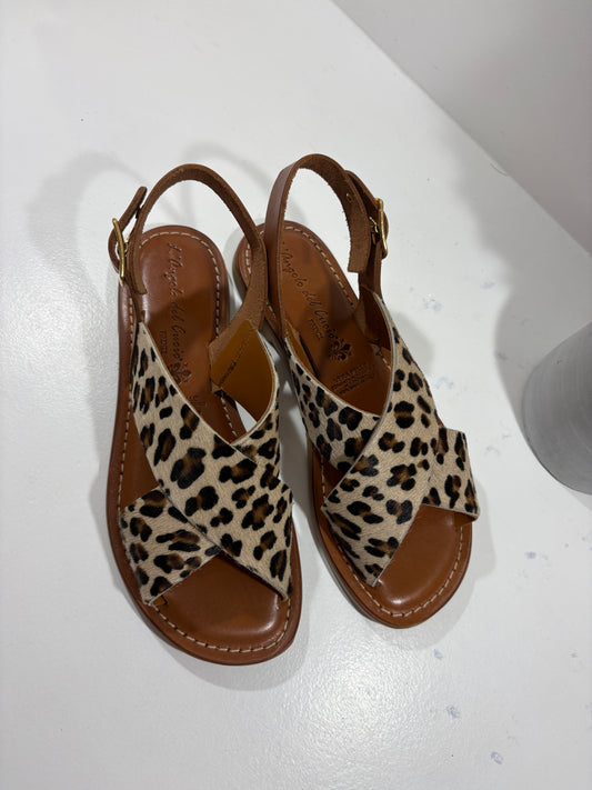 SANDALO L'ANGOLO DEL CUOIO LEOPARDATO