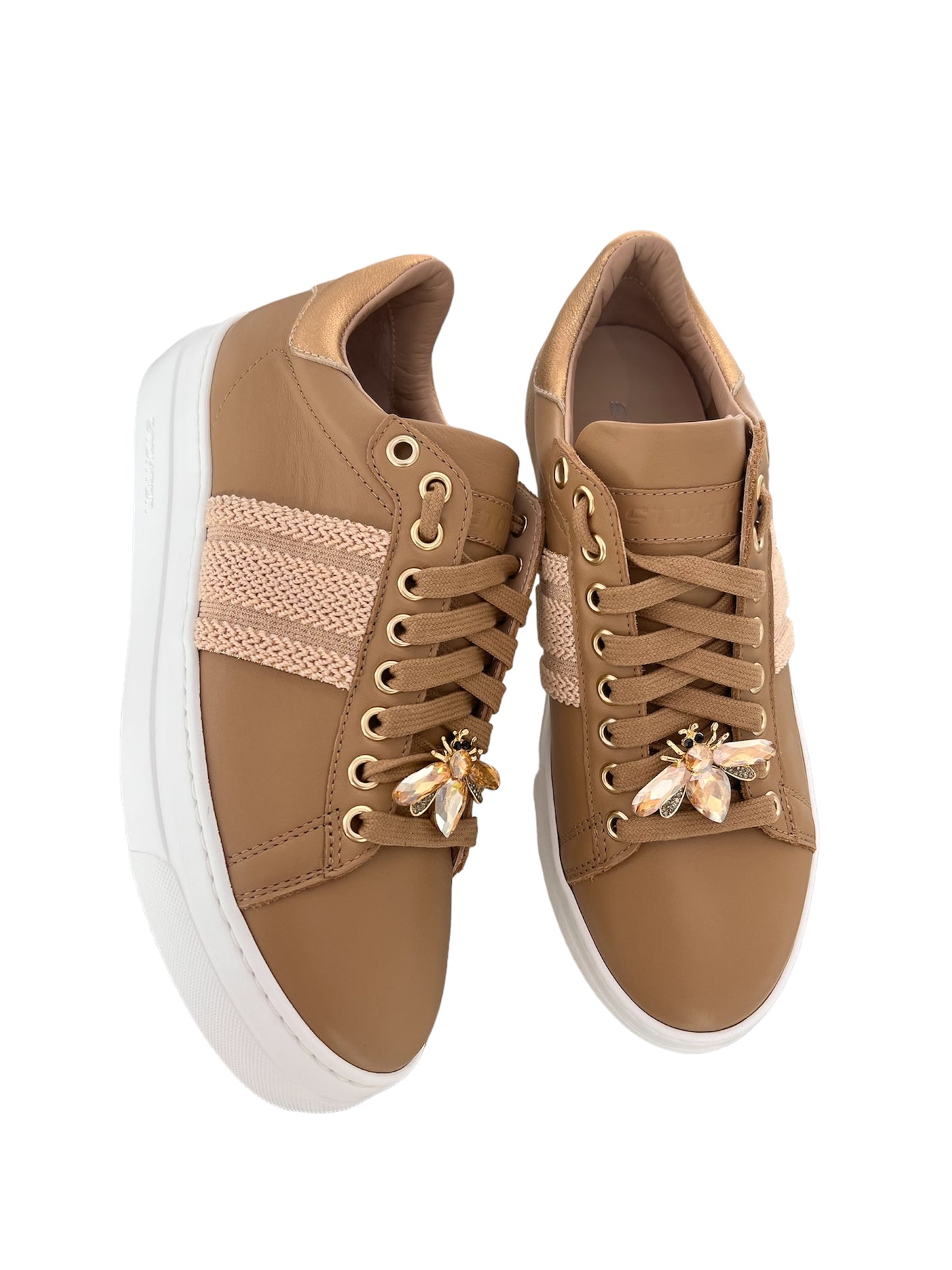 Sneakers Stokton beige con accessorio