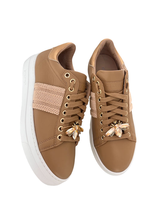 Sneakers Stokton beige con accessorio