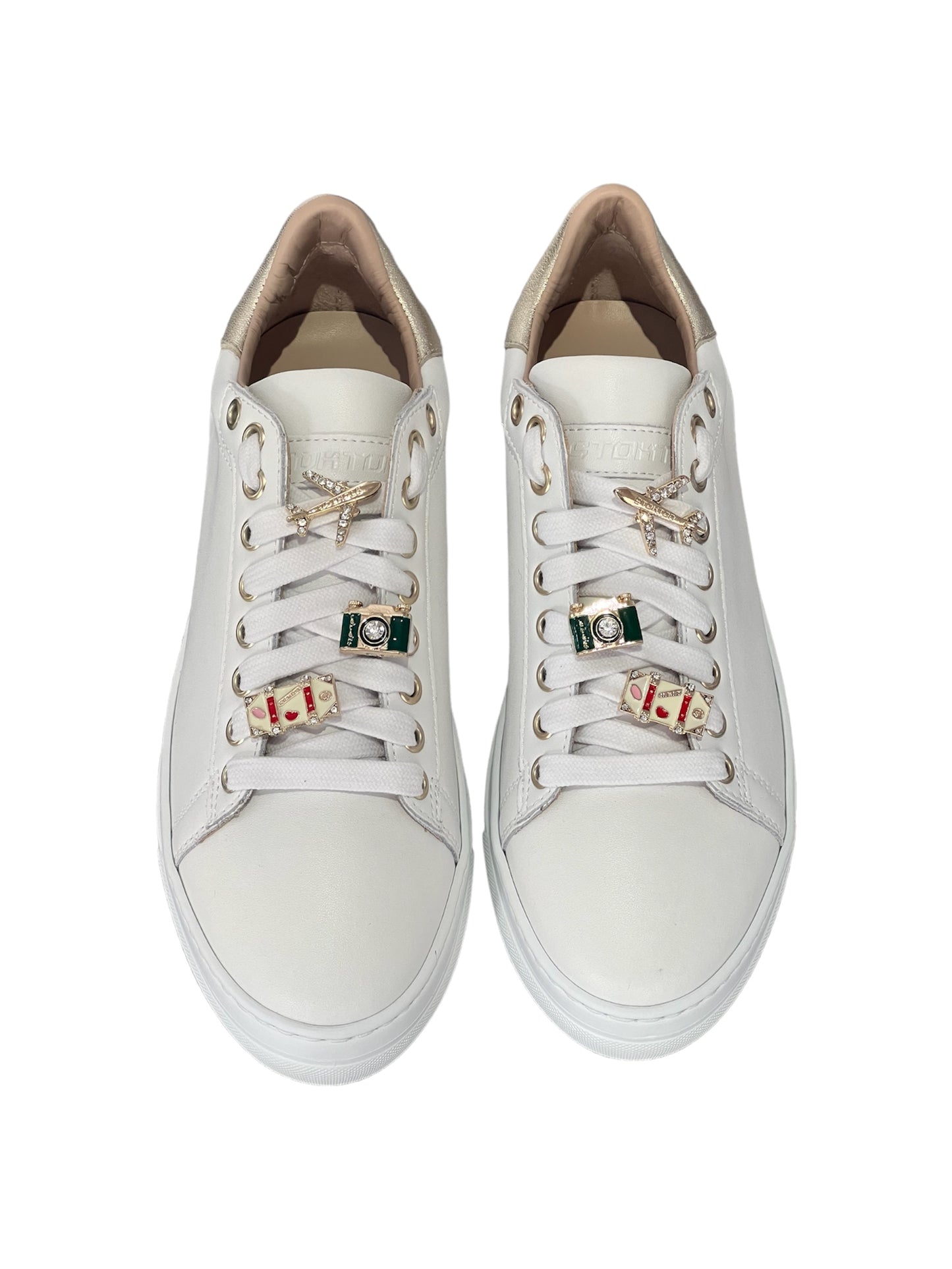 Sneakers Stokton bianco con accessori