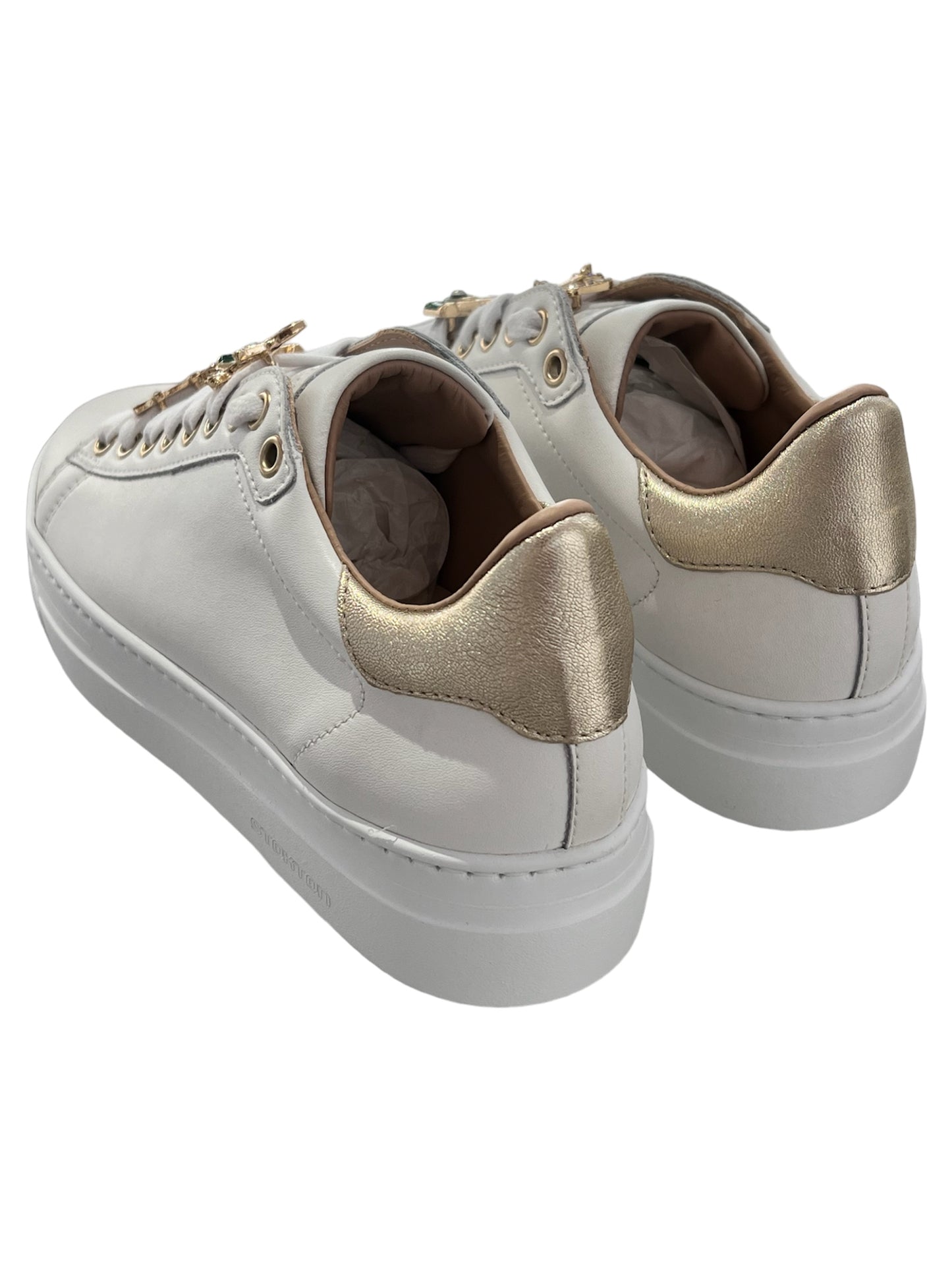 Sneakers Stokton bianco con accessori