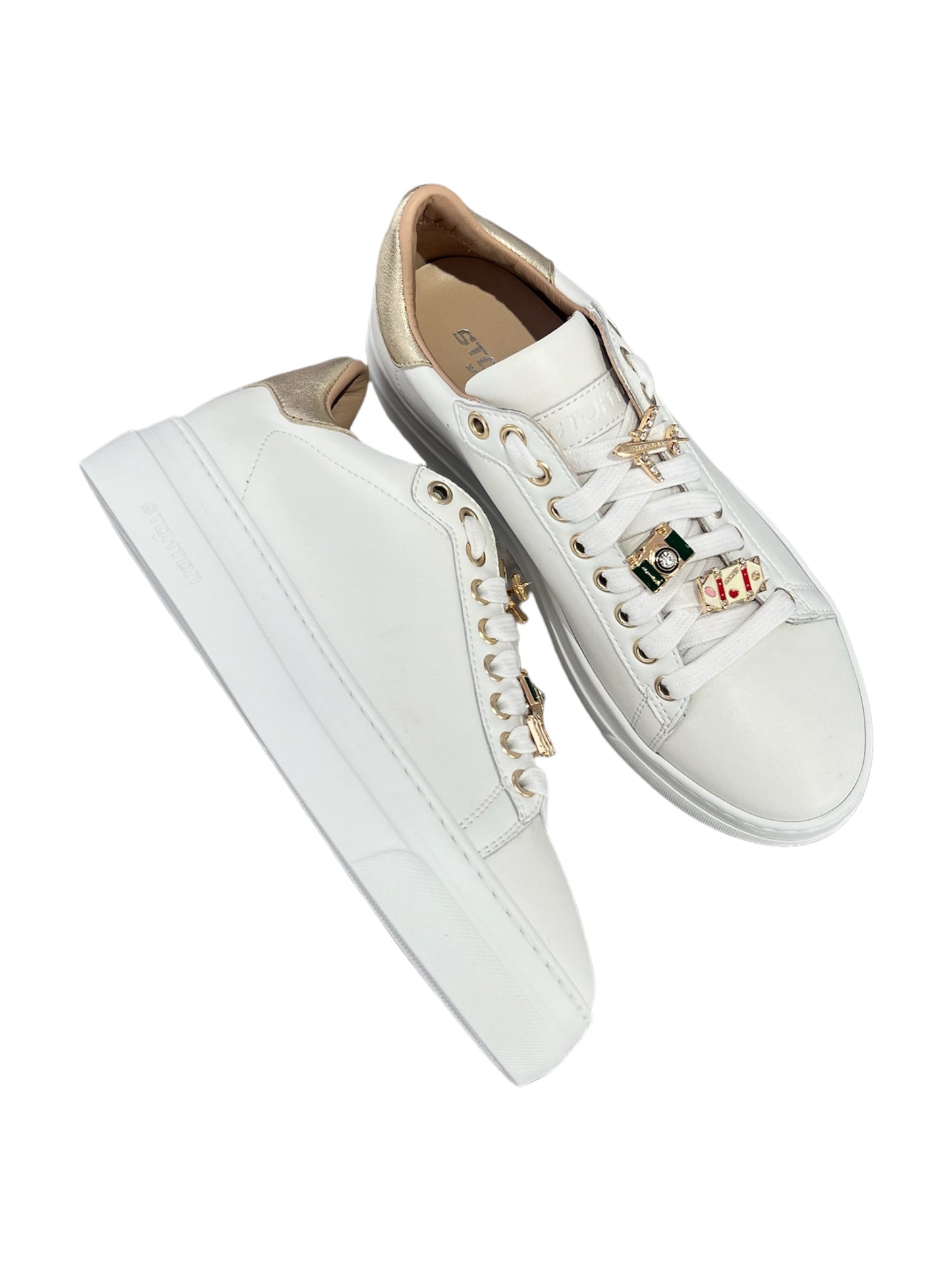 Sneakers Stokton bianco con accessori