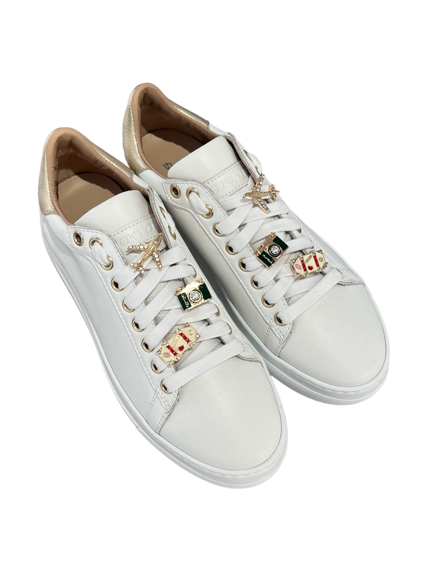 Sneakers Stokton bianco con accessori