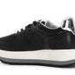 Sneakers cafenoir da donna con riporti laminati nero