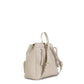 Zaino Cafenoir con tasche e charm in metallo beige