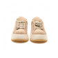 Sneakers Ape pazza beige in pelle con cuori rimovibili